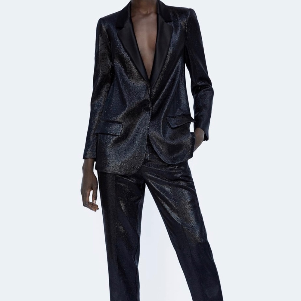 ZARA Sequin Blazer XS